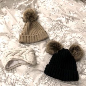 Selling pre-loved winter accessories (Aldo, Aritzia)